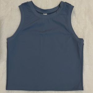 Paragon Columbia Crop Top - Denim Blue, Size Small